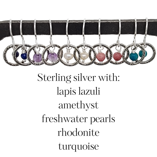 bead options for silver circle earrings