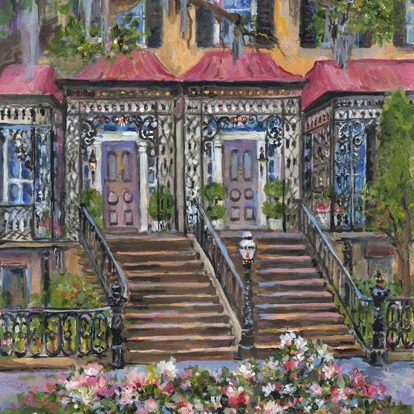painting of historic Savannah Roger's House